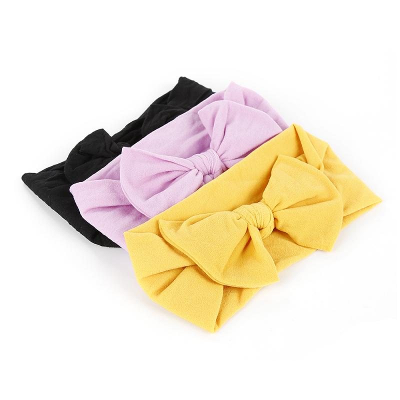 1pc 2020 Baby Headband Cross Top Knot Elastic Hair Bands Soft Solid Girls Hairband Hair Accessories Twisted Knotted Headwrap