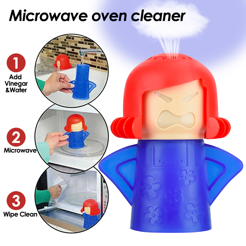 1Pcs Funny Microwave Oven Steam Cleaner Volcano Kitchen Cleaning Tools Mama Microwave Cleaner Easily Kitchen Appliances Oven