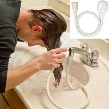 PVC Faucet Shower Head bathroom Spray Drains Strainer Hose Sink Washing Hair Wash Shower convenient flexible durable practical