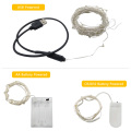 LED String light Silver Wire Fairy warm white Garland Home Christmas Wedding Party Decoration Powered by Battery batter USB 10m