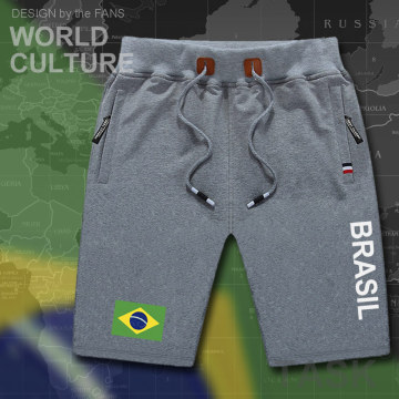 Brazil mens shorts beach new men's board shorts flag workout zipper pocket sweat bodybuilding 2017 brasil BRA Brazilian gyms