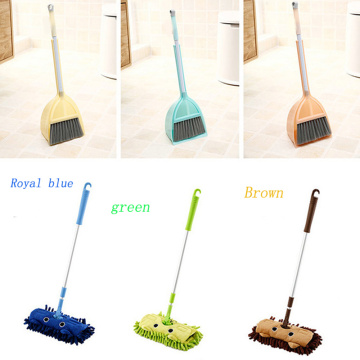 Mini Cartoon Mop broom set Telescopic Floor Mops Kids Children Absorbent Mops Household Cleaning Decontaminating Dust Tools