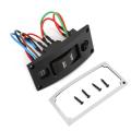 button switch ON-OFF-ON Deluxe LED Rocker Bilge Pump Switch Panel & Circuit Breaker car switch relay