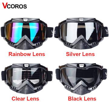 Vcoros Gafas motorcycle goggles helmet glasses moto helmets glasses masque motocross goggles ski windproof eyewears