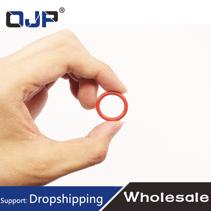 10PCS/lot Red Silicon Ring Silicone O ring 1mm Thickness OD4/5/6/7/8/9/10/11/12/13mm Rubber O-Ring Seal Gasket ORing Washer