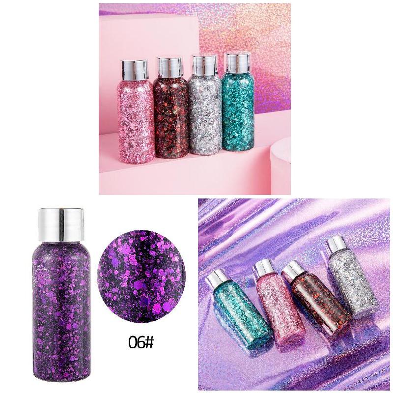 High Quality Face Body High Quality Hair Glitter Sequins Gel Cream Portable Makeup Festival Party Decoration
