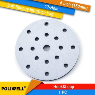 6 Inch(150mm) 17-Hole Soft Sponge Dust-free Interface Pad for 6