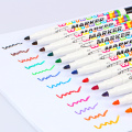 12Pcs/lot Colors White Board Maker Pen Whiteboard Marker Pen Liquid Chalk Erasable Glass Ceramics Easy Erasing