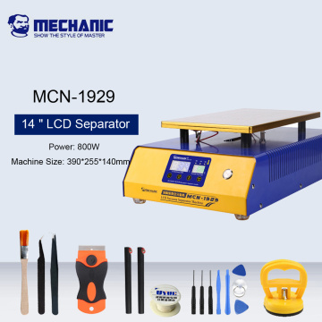 MECHANIC MCN-1929 14 Inch Touch Screen Separator Machine Built-in Double Vacuum Pump For iPad Phone LCD Repair Separation