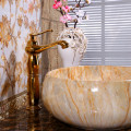 Ellipse Sink Ceramic Art Basin Home Counter Top Wash Basin Household Bathroom Sink Washbasin with Drainer