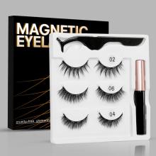 Magnetic Eyelashes 3D Mink False Lashes magnetic eyeliner Waterproof Liquid Tweezers Set Lasting Handmade Eyelash Makeup Tool