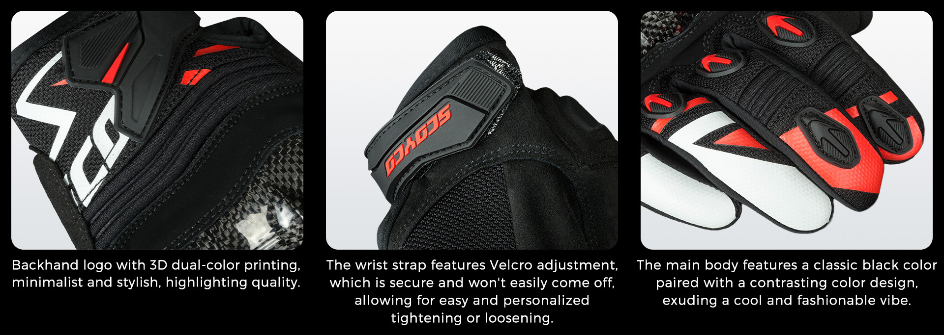 hi viz cycling gloves