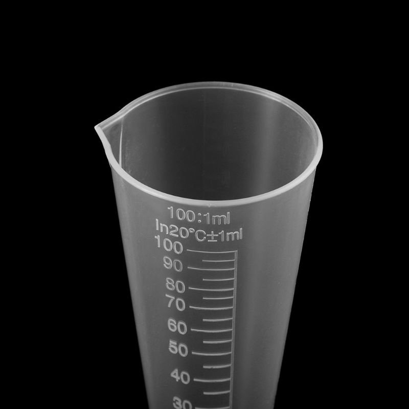 1PC 100ml Laboratory Bottle Lab Kitchen Plastic Measuring Cup Measuring Cup Laboratory Cylinder