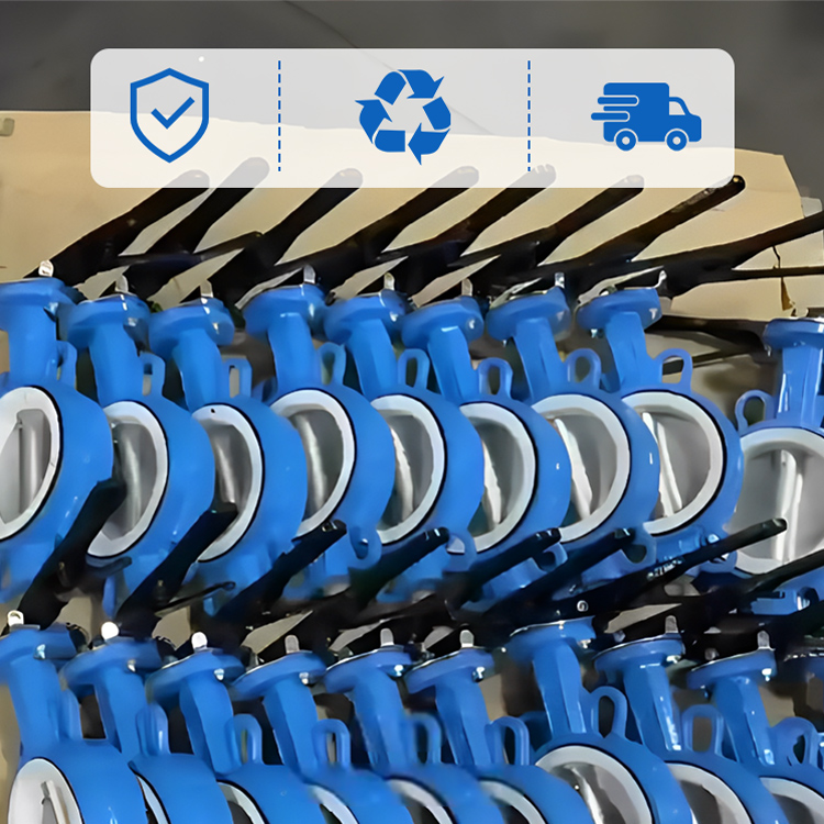 Handle PTFE butterfly valve