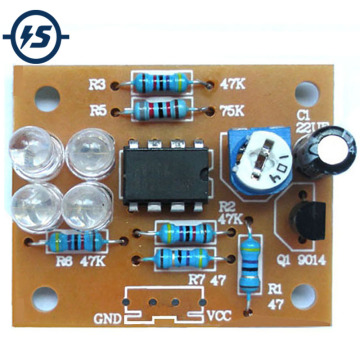 Electronic DIY Kits LM358 Breathing Light Suite Blue Flashing LED Light Interesting Product Components Parts DC 9V