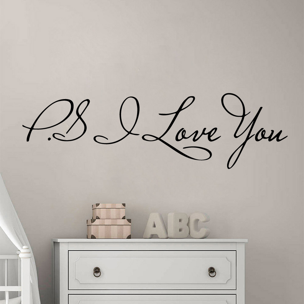 Romantic Love Always Forever Wall Sticker For house Bedroom Decor Living Room Decoration Stickers Wall Decals Decor Mural