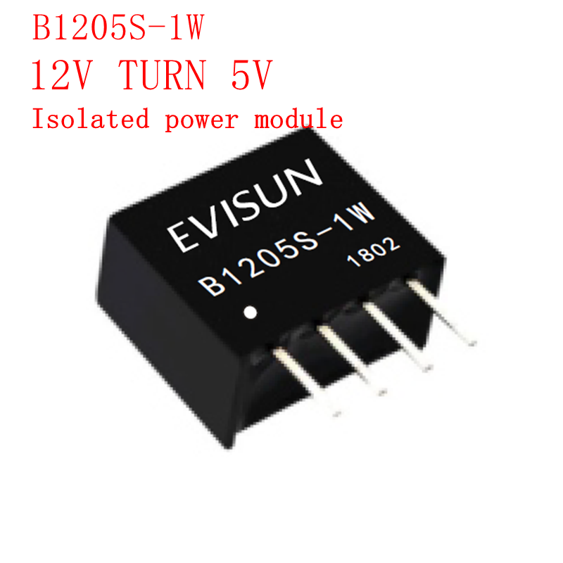 1PCS/LOTS B1205S-1W B1205S 1W DIP-4 12V to 5V DC-DC Isolated power module
