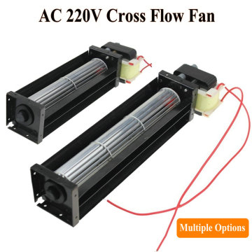 1Piece Cross Flow Fan AC 220V 50/60Hz 12W 10W Ball Bearing Crossfow Ventilation 200mm 180mm Optional