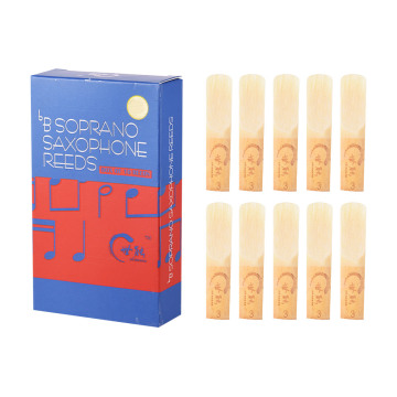 10pcs/ Box Saxophone Reeds Professional Level Bb Soprano Saxophone Sax Reeds Strength 2.0/ 2.5/ 3.0 Woodwind Instrument