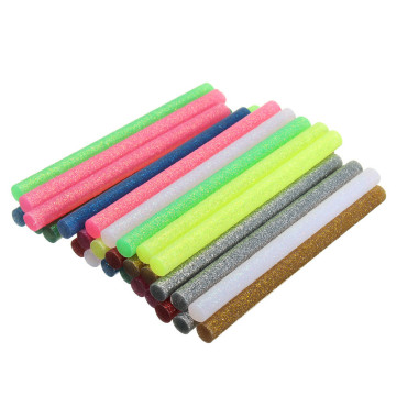 30Pcs/set Colored Hot Melt Glue Sticks 7mm Adhesive Assorted Glitter Glue Sticks Professional For Electric Glue Gun Craft Repair