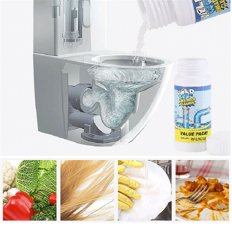 Hot Powerful Sink Drain Cleaner Portable Powder Cleaning Tools Super Power Amazing All-Purpose Quick Foaming Toilet Cleaner