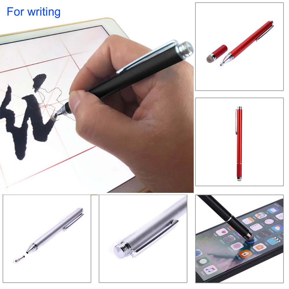 2in1 Capacitive Pen Touch Screen Drawing Pen Stylus with Conductive Touch Sucker Microfiber Touch Head for Tablet PC Smart Phone