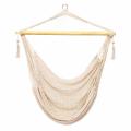 Hanging Rope Mesh Hammock Chair Swing Cotton Rope Mayan Hammock Chair Hanging Chair Swing Seat for Outdoor Indoor Bear 300lbs