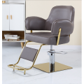High-end hairdressing chair hair salon special lifting down barber shop chair disc hair cutting seat perm dyeing chair
