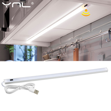 5V USB LED Under Cabinet Kitchen Lights 3 Colors 30/40/50cm Hand Sweep Sensor Lamp High Brightness Bedroom Wardrobe Lighting