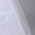 Women Bridal 3 Hoop A-Line Floor-Length Full Slip Petticoat Ball Gown Two-Layer Elastic Waist Wedding Dress Crinoline Underskirt