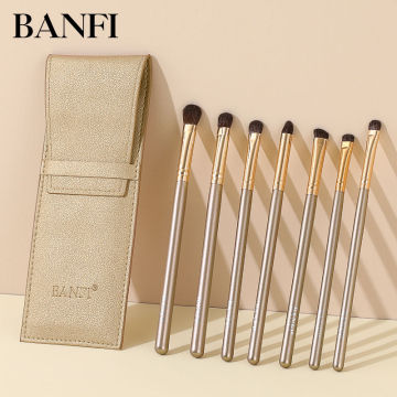 7PCs Makeup Brushes Set Women Beauty Cosmetic Tool Blush Eye Shadow Blending Short Shader Brushes For Makeup Tool Kit Maquiagem