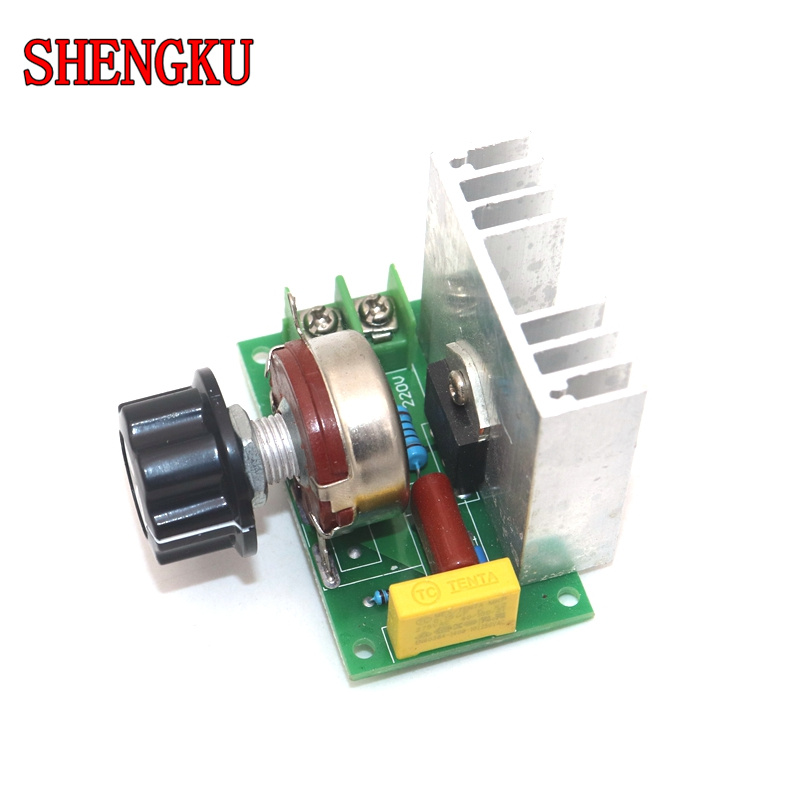 Voltage regulator AC 220V 4000W SCR Power regulator Dimming Dimmers Motor Speed Controller Thermostat Electronic Module