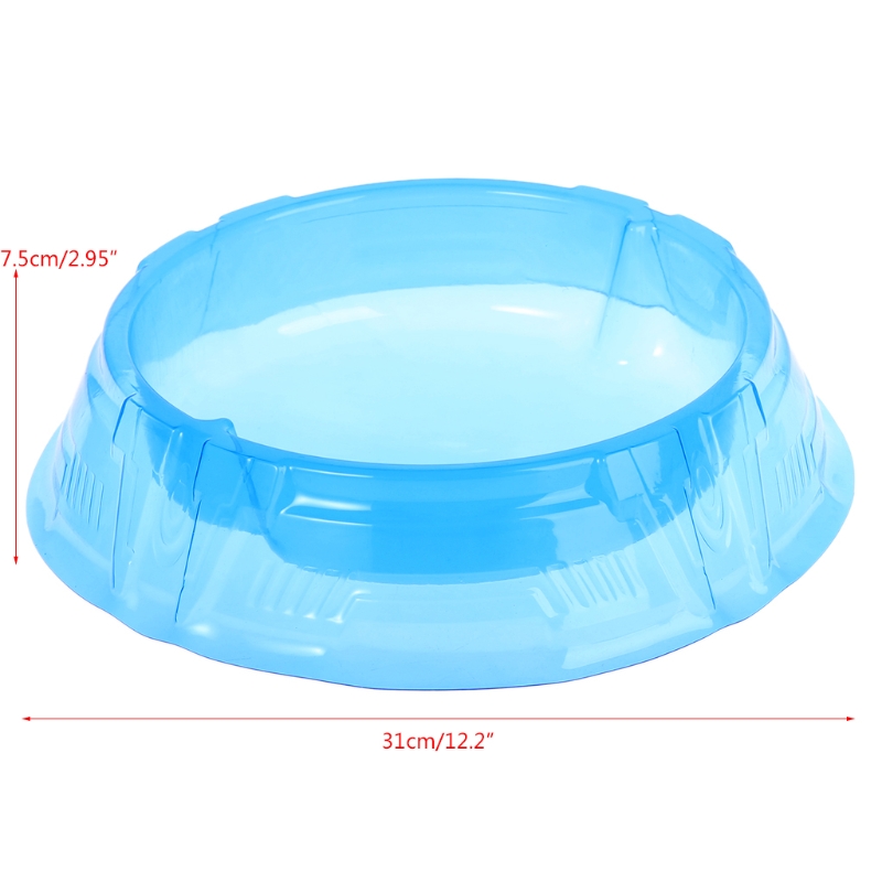New Spinning Tops Stadium Battle Attack Top Plate Transparent Blue Combat Arena For Beylad