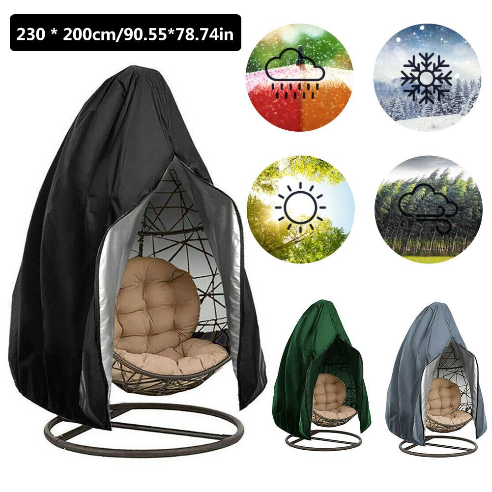 Outdoor Patio Hanging Covers For Wicker Chairs Egg Swing Chair Covers Waterproof UV Resistant Cover For Yard Garden Swing Chair