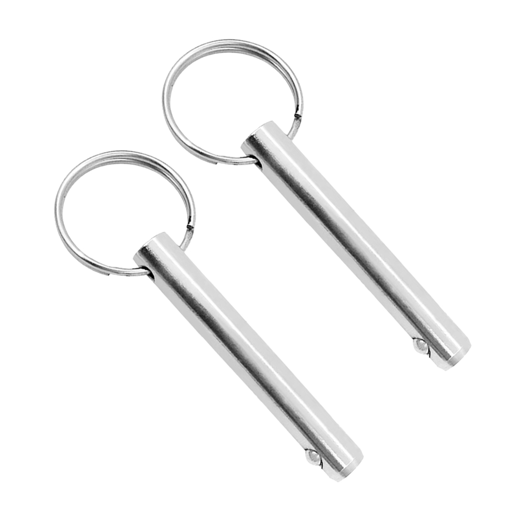 2 Pack Quick Release Pin Bimini Top Pins 3/8inch Diameter, 316 Stainless Steel, Marine Hardware, 70mm 2.76inch Lengh