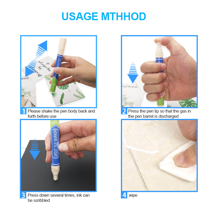 Home Tile Gap Repair Pen Special Beauty Seam Tile Floor Tile Repair Pen Anti Mould Beauty White Grout Marker Household Tools