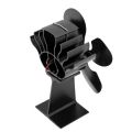 4-Blade Heat Powered Wood Stove Top Fan For Wood Log Burner Heaters Fireplace Eco Friendly Fans WXTC