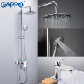 GAPPO Sanitary Ware Suite brass water tap chrome bathroom bath mixer shower faucet with basin tap waterfall bathtub faucet