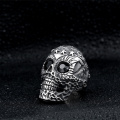 Cool Skull Black Diamond Ring For Men