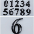 1pc Height 5cm Golden Home Sticker Address Door Label Bronze Modern House Number Digital #0-9 Hotel Apartment Door Plate