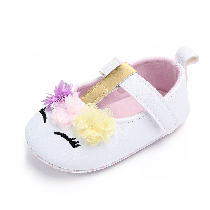 Cute Baby Shoes Animal Flower Newborn Toddler First Walkers Soft Sole Non Slip Spring Autumn Infant Baby Girl Shoes