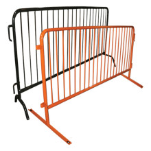 8ft heavy duty steel barricades with flat bases