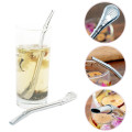 1 Pc Stainless Steel Straw Filter Drinking Yerba Mate Bombilla Spoon Tea Tools