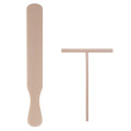 2pcs Pancake Cooking Utensils Wooden Crepe Spreader And Spatula Tortilla Rake Batter Spreading Tools Kitchen Accessories