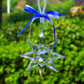 2020 Car Interior Accessory Decoration Pendant Creative Snowflake Crystal Car Hanging Ornament Gift Exquisite Gift Box Packaging