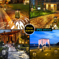 Solar Lights Outdoor Upgraded Solar Pathway Light with Bigger Solar Panel Longer Working Time IP65 Waterproof for Garden Lawn