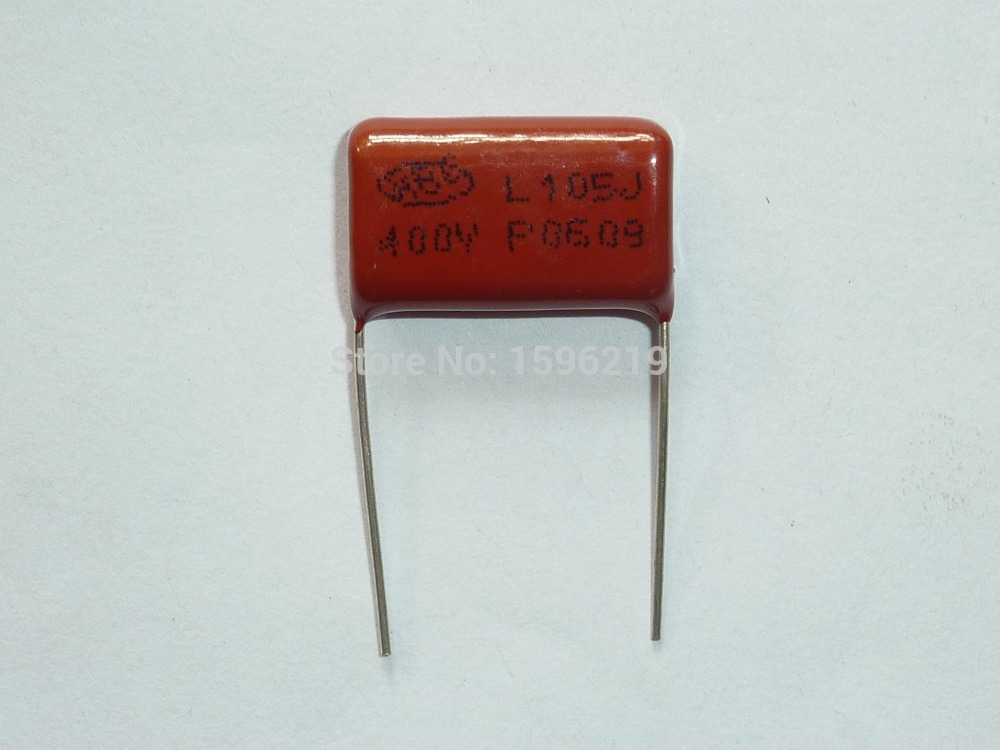 10pcs CBB capacitor 105 400V 105J 1uF 1000nF P20 CL21 Metallized Polypropylene Film Capacitor