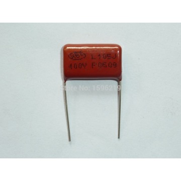 10pcs CBB capacitor 105 400V 105J 1uF 1000nF P20 CL21 Metallized Polypropylene Film Capacitor