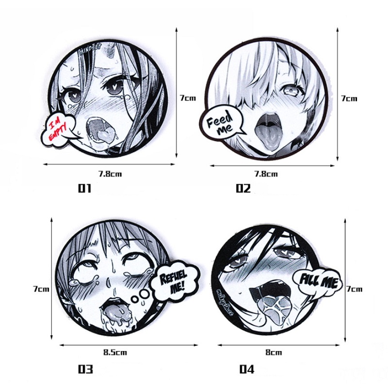 Quadratic Element Japan Comic Emoticons Sexy Beautiful Girl Patch Tactical Taste Armband Anime Badge Stickers For Clothes Decor