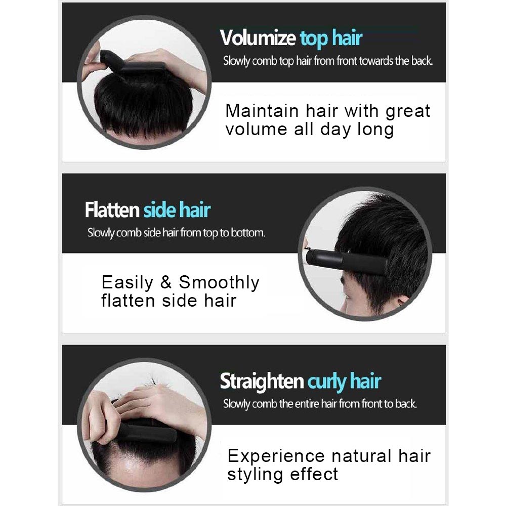 Multifunctional Hair Comb Brush Beard Straightener Electric Hair Straighten Curler Quick Hair Styling Comb Men Beard Styler Tool